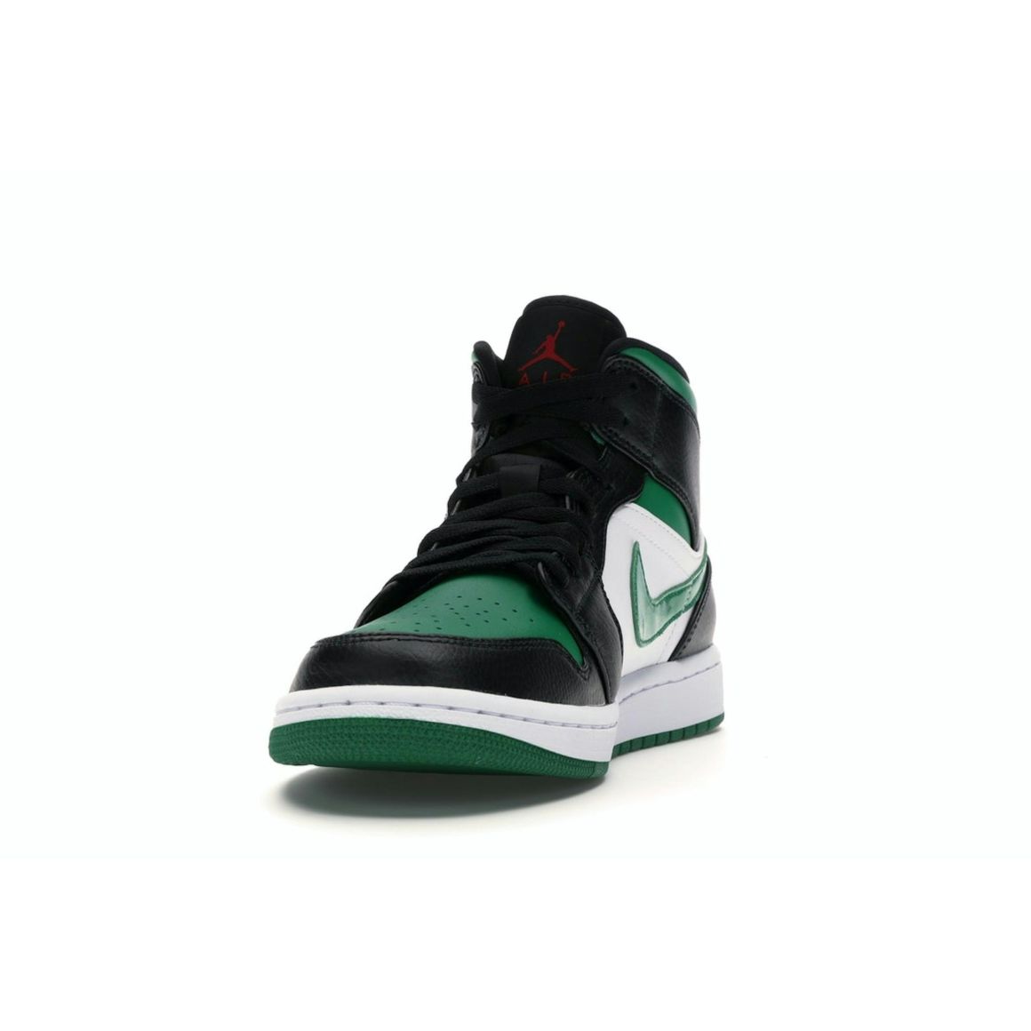Jordan 1 Mid Green Toe Black Gym Red White Pine Green 554724-067