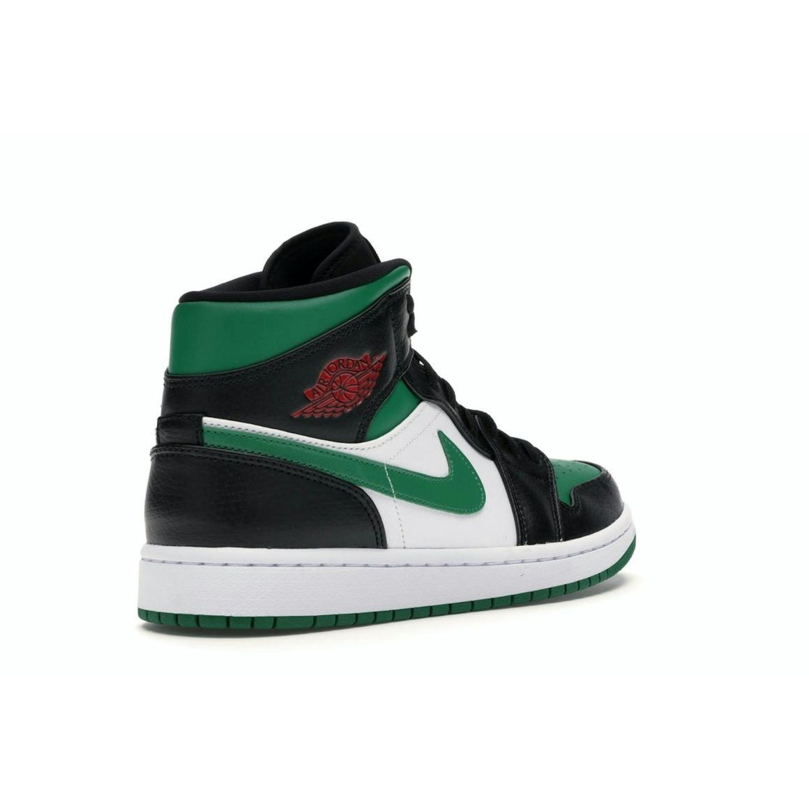 Jordan 1 Mid Green Toe Black Gym Red White Pine Green 554724-067