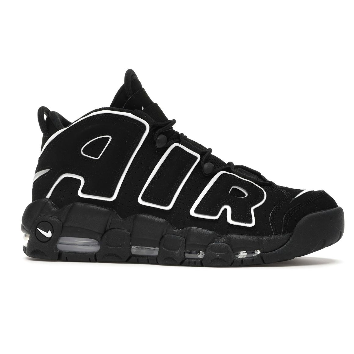 Air More Uptempo Black White 414962-002 Sneakers