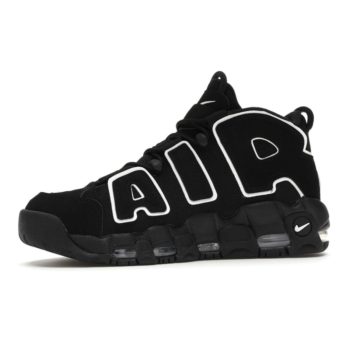 Air More Uptempo Black White 414962-002 Sneakers
