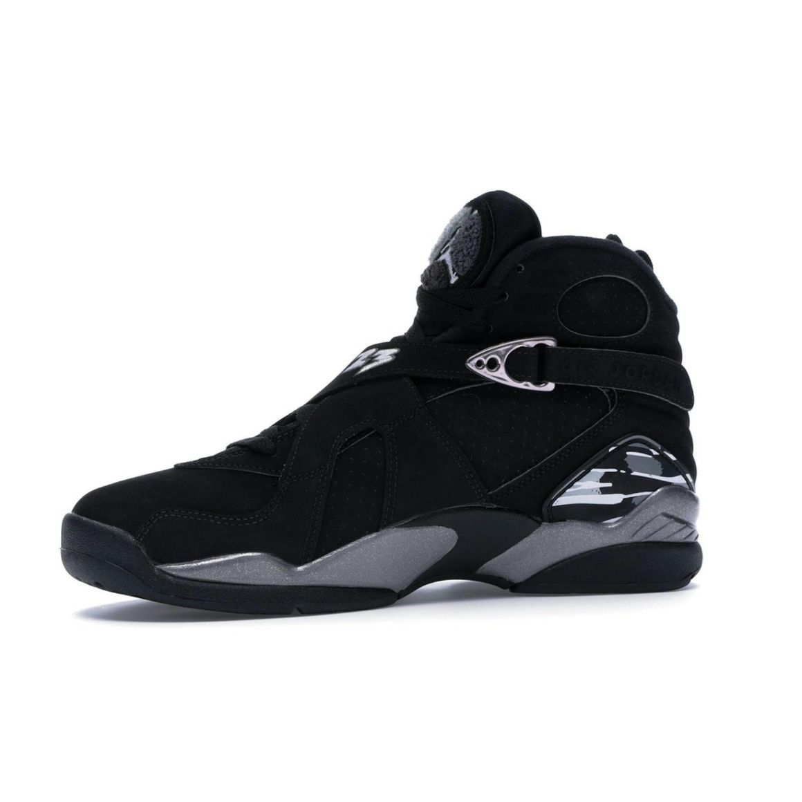 Jordan 8 Retro Chrome 2015 Black White Graphite Sneakers 305381-003