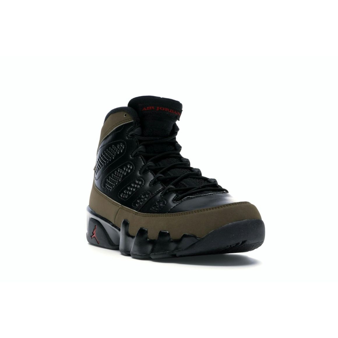 Jordan 9 Retro Olive 2012 Black Light Olive Varsity Red 302370-020