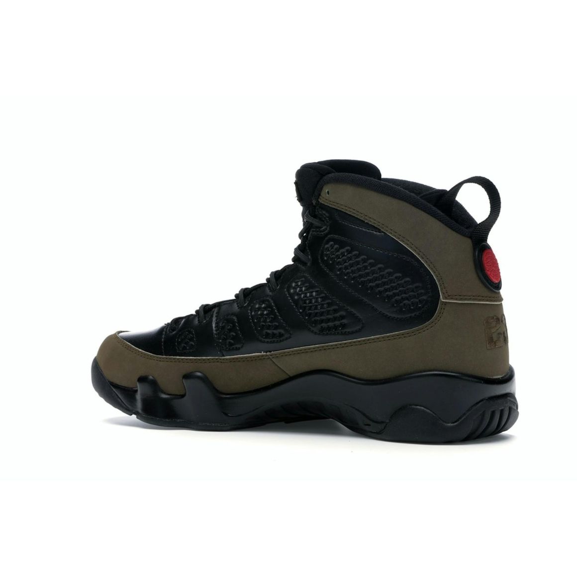 Jordan 9 Retro Olive 2012 Black Light Olive Varsity Red 302370-020