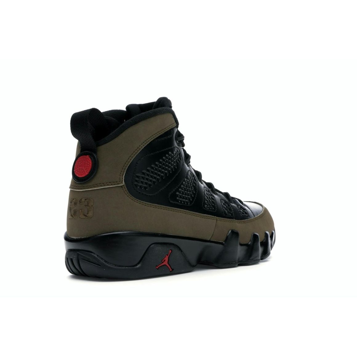 Jordan 9 Retro Olive 2012 Black Light Olive Varsity Red 302370-020