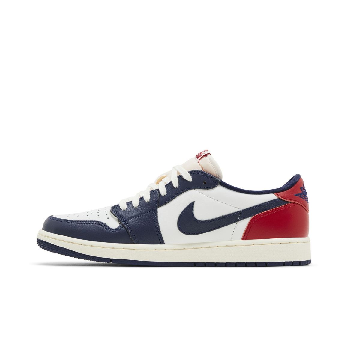 Jordan 1 Retro Low OG Howard University Sneakers – HQ2993-100 – White/Gym Red