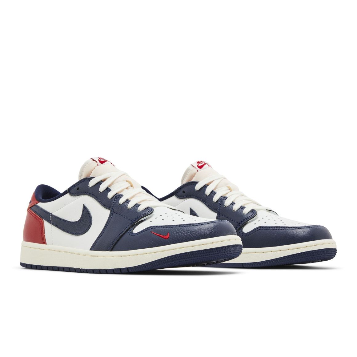 Jordan 1 Retro Low OG Howard University Sneakers – HQ2993-100 – White/Gym Red