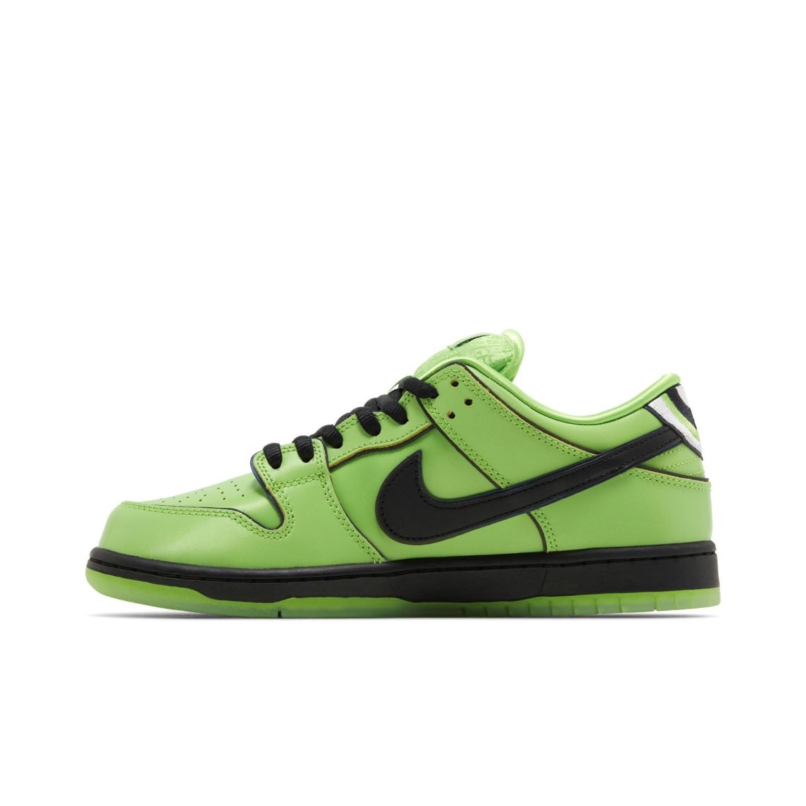 SB Dunk Low The Powerpuff Girls Buttercup – FZ8319-300 – Mean Green/Black/Lotus Pink