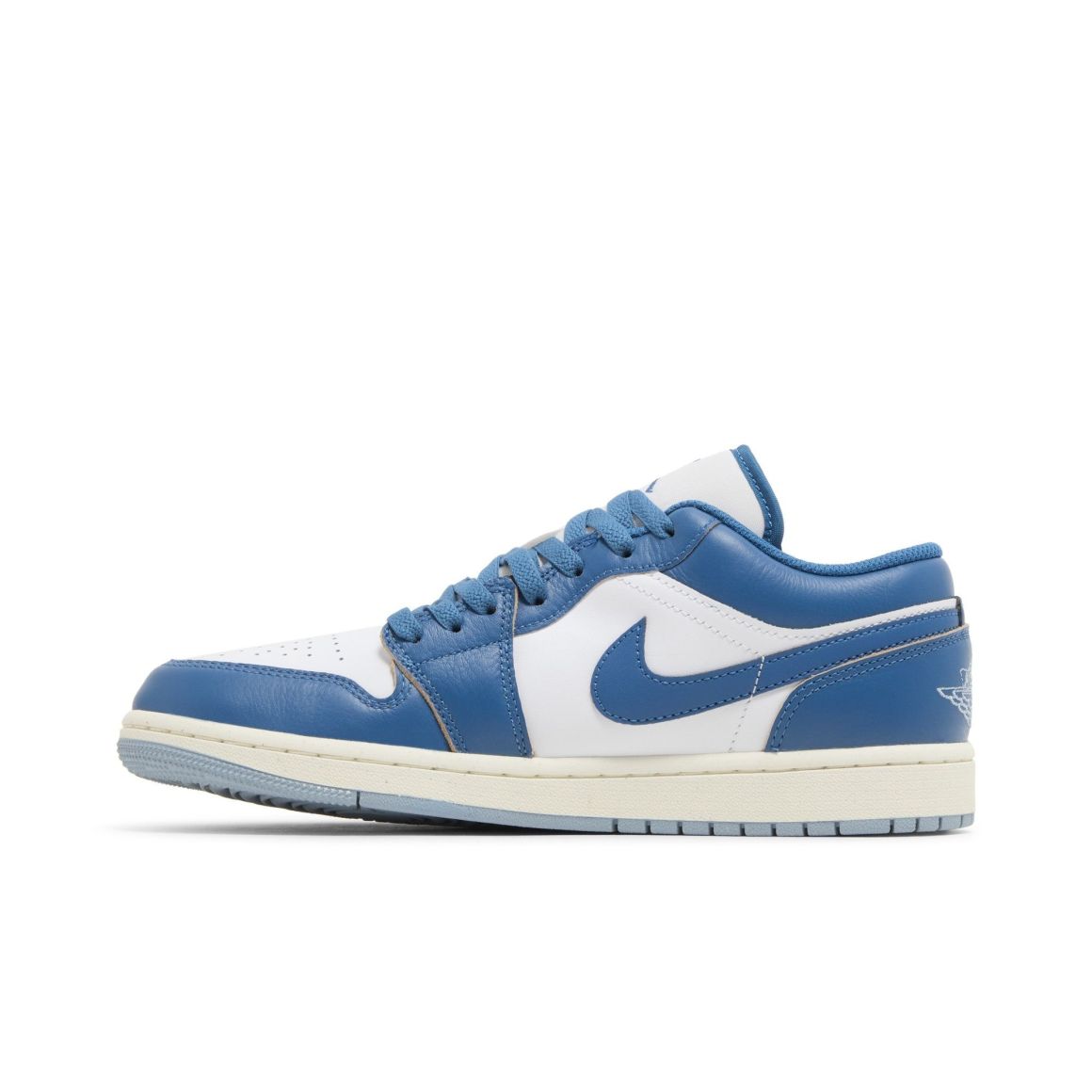 Jordan 1 Low Industrial Blue Sneakers – FN5214-141 – White/Sail/Industrial Blue
