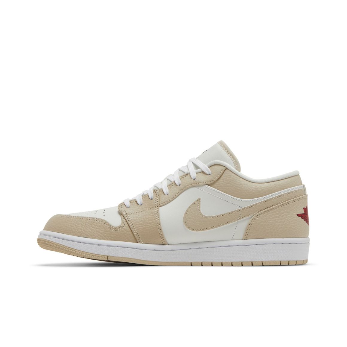 Jordan 1 Low SE Sail Rattan University Red Sneakers – FB7168-121