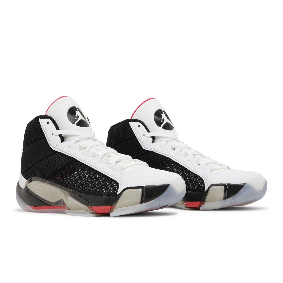 Jordan 38 Fundamentals (Clear Sole) Sneakers – DZ3356-106 – White/Black/Siren Red