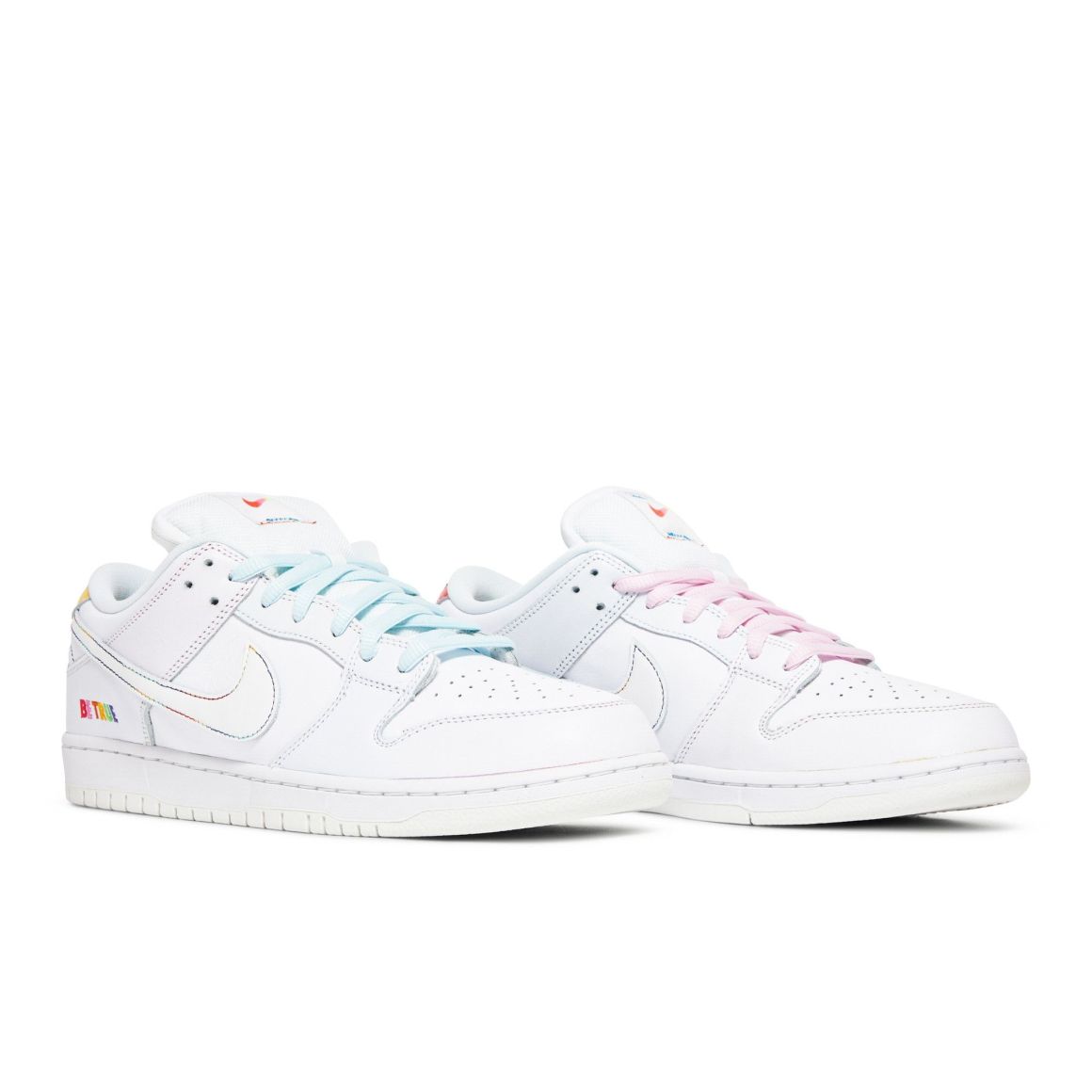SB Dunk Low Pro Be True Sneakers – White/Multi – DR4876-100