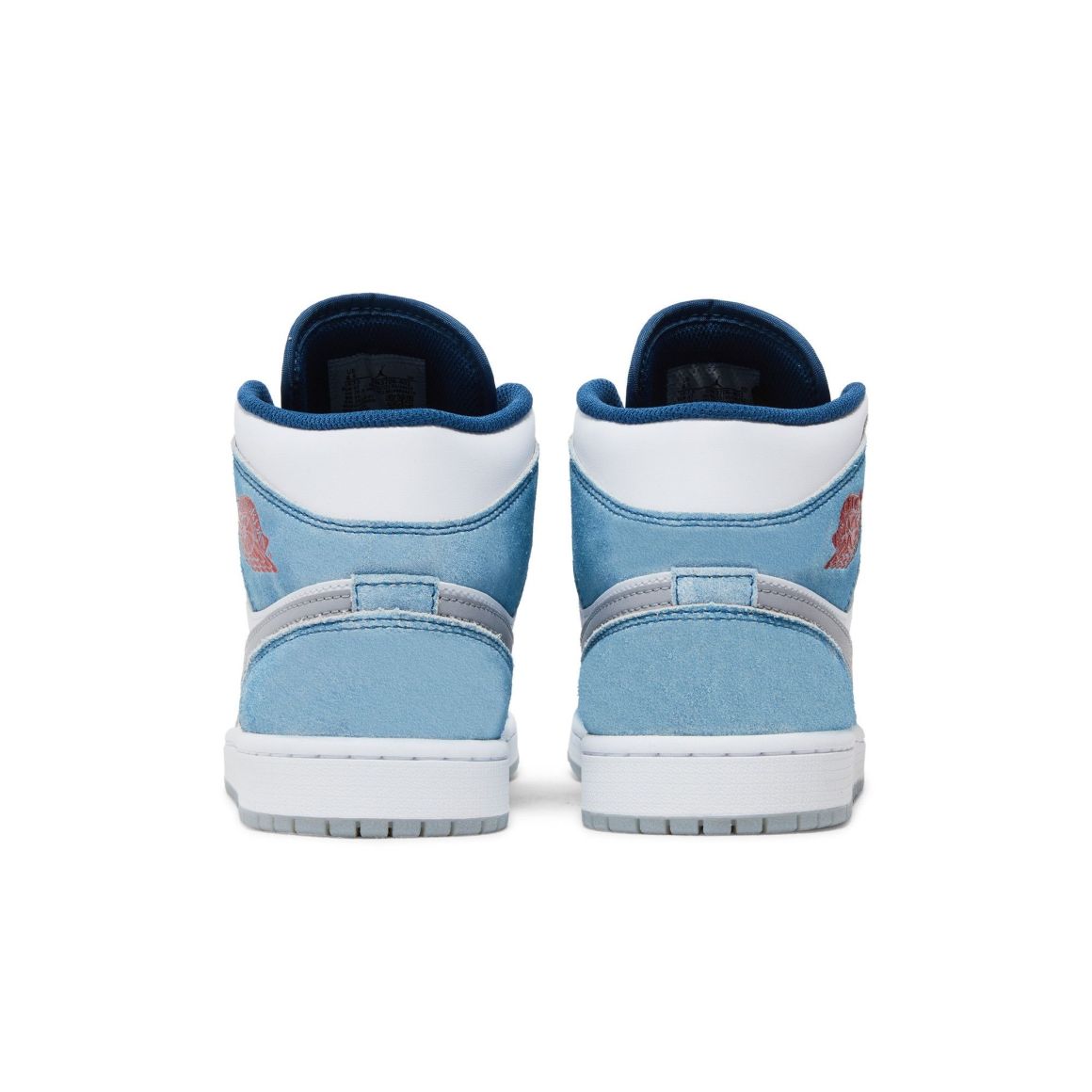Air Jordan 1 Mid French Blue Fire Red Sneakers – DN3706-401