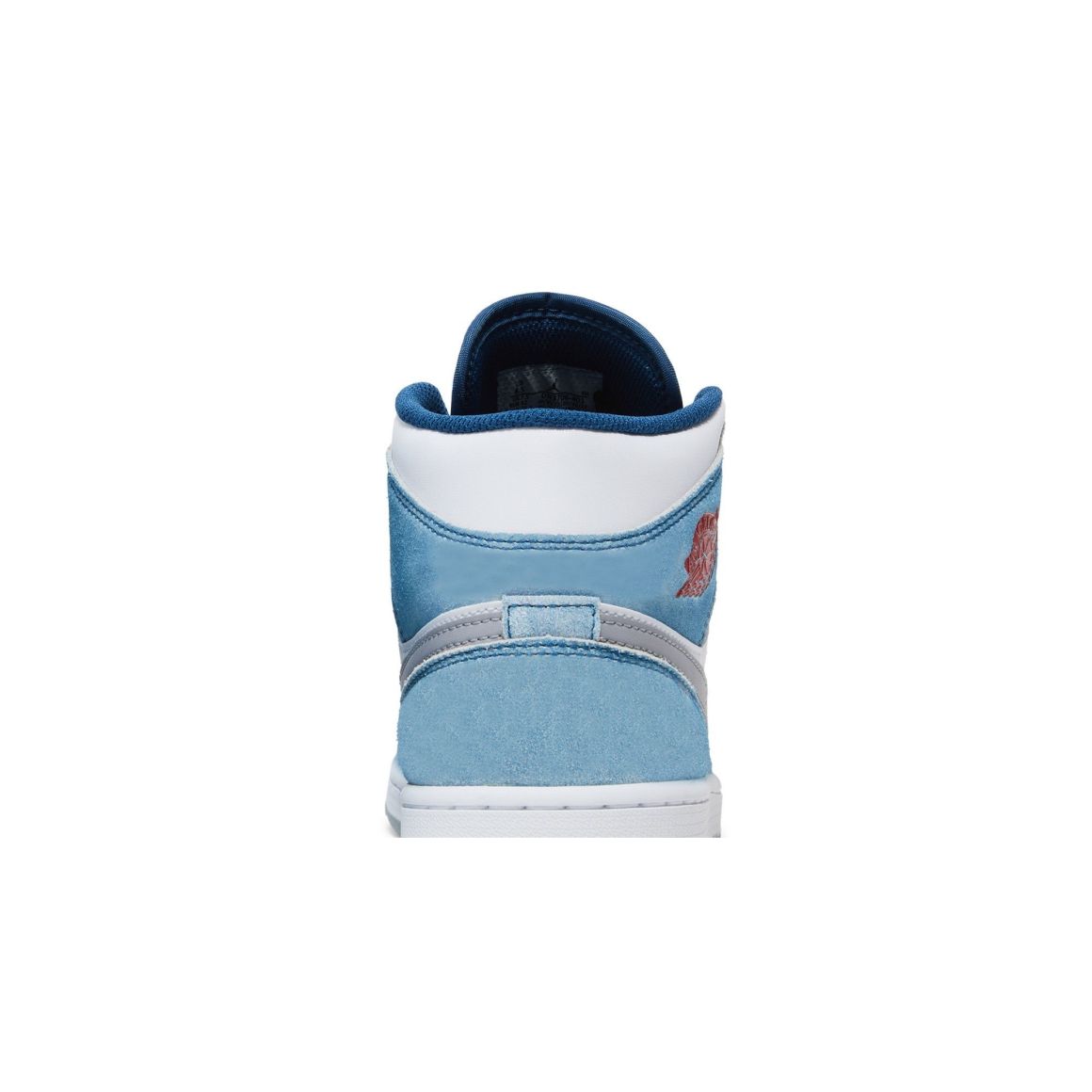 Air Jordan 1 Mid French Blue Fire Red Sneakers – DN3706-401