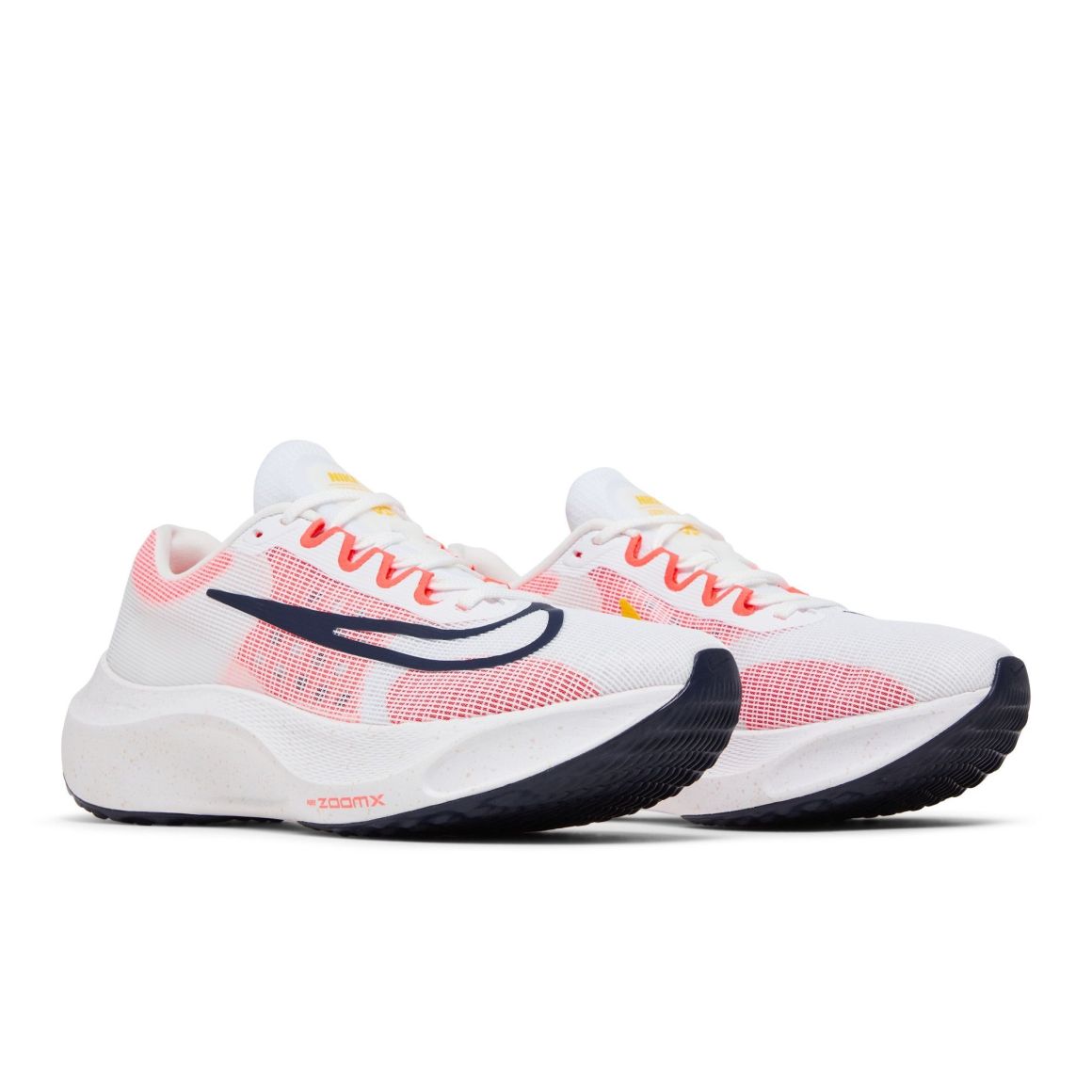 Zoom Fly 5 Running Shoes – White/Bright Crimson – DM8968-100