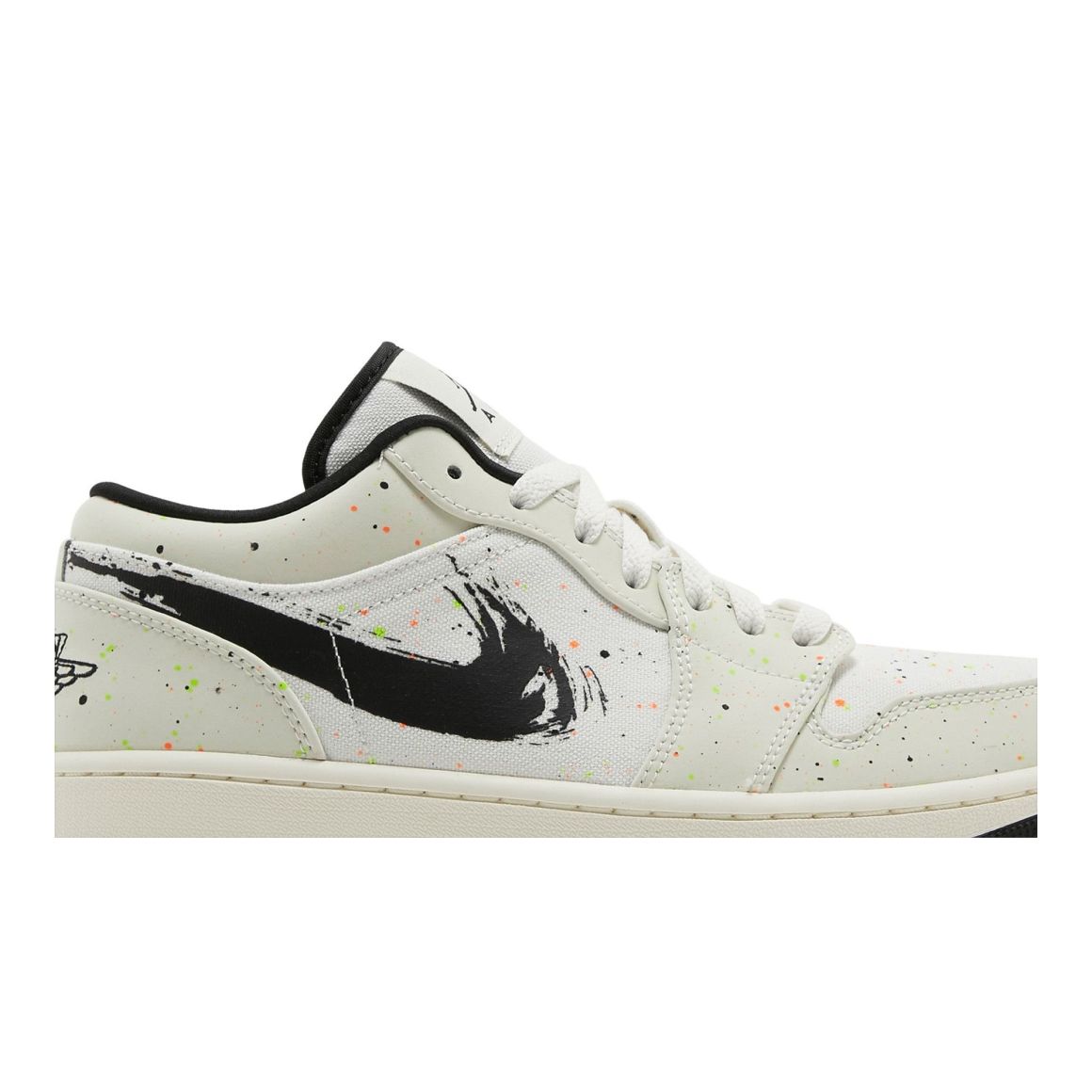 Air Jordan 1 Low Brushstroke Sneakers – DM3528-100