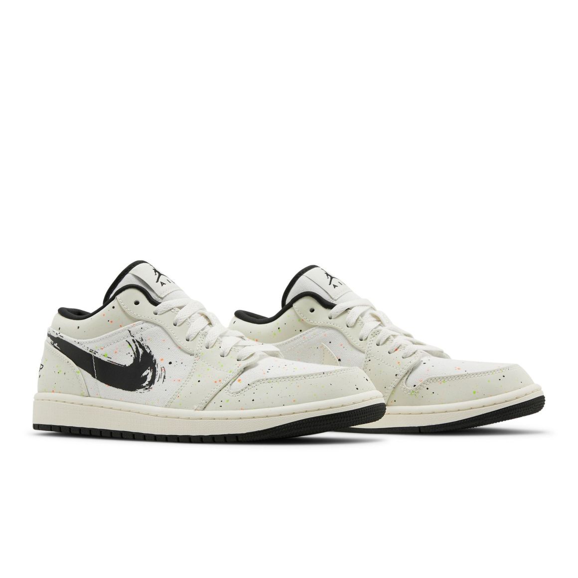 Air Jordan 1 Low Brushstroke Sneakers – DM3528-100