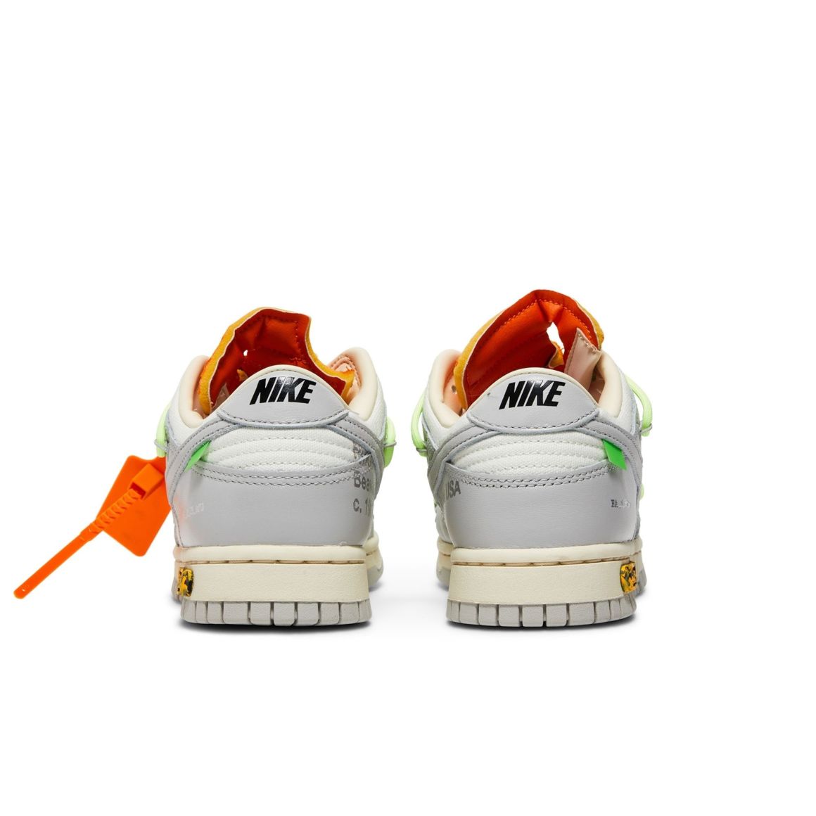 Dunk Low Off-White Lot 43 – DM1602-128 – Sail/Neutral Grey-Barely Volt
