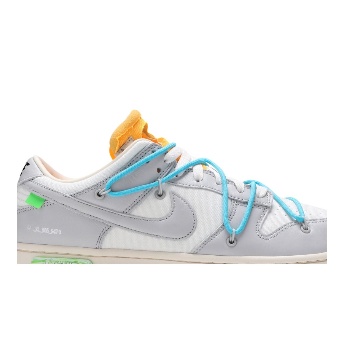 Dunk Low Off-White Lot 2 – Sail/Neutral Grey-Blue Fury – DM1602-115