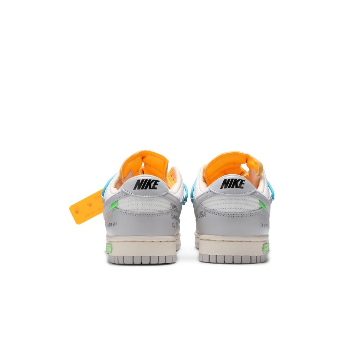 Dunk Low Off-White Lot 2 – Sail/Neutral Grey-Blue Fury – DM1602-115