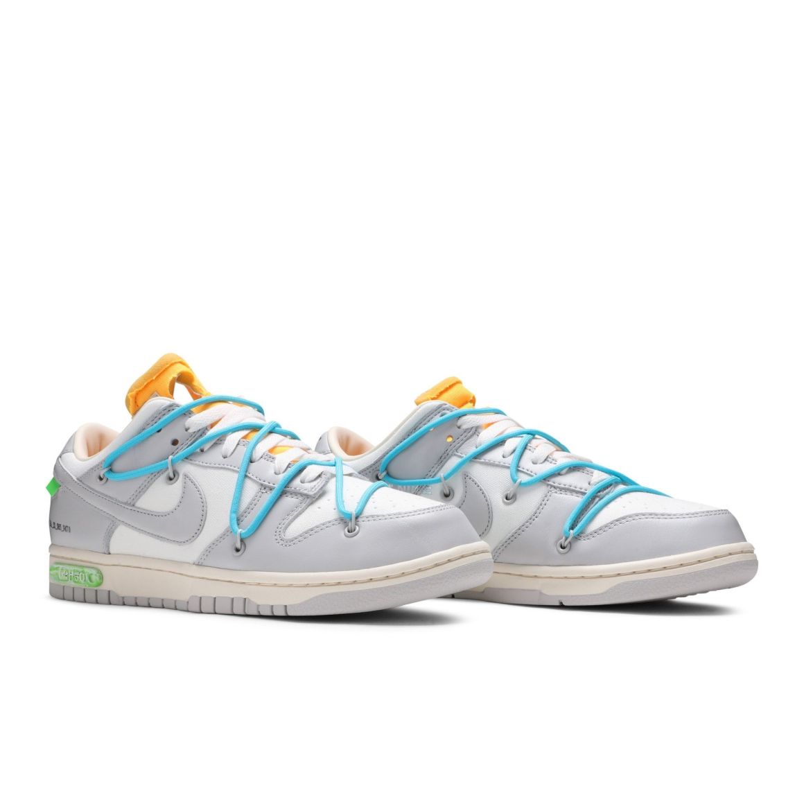 Dunk Low Off-White Lot 2 – Sail/Neutral Grey-Blue Fury – DM1602-115