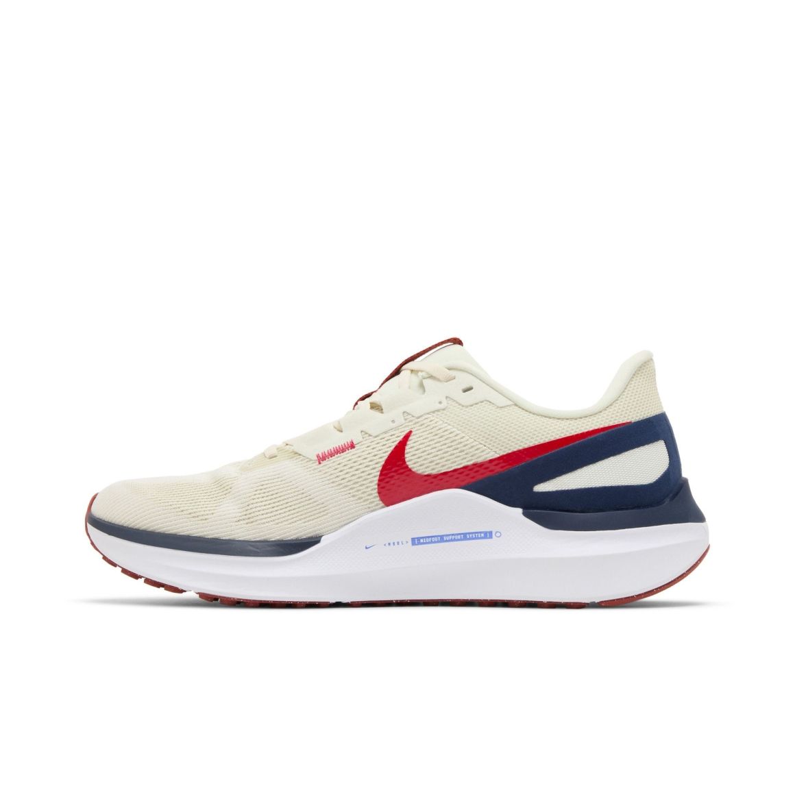 Air Zoom Structure 25 Men’s Road Running Shoes – Sea Glass/University Red – DJ7883-001
