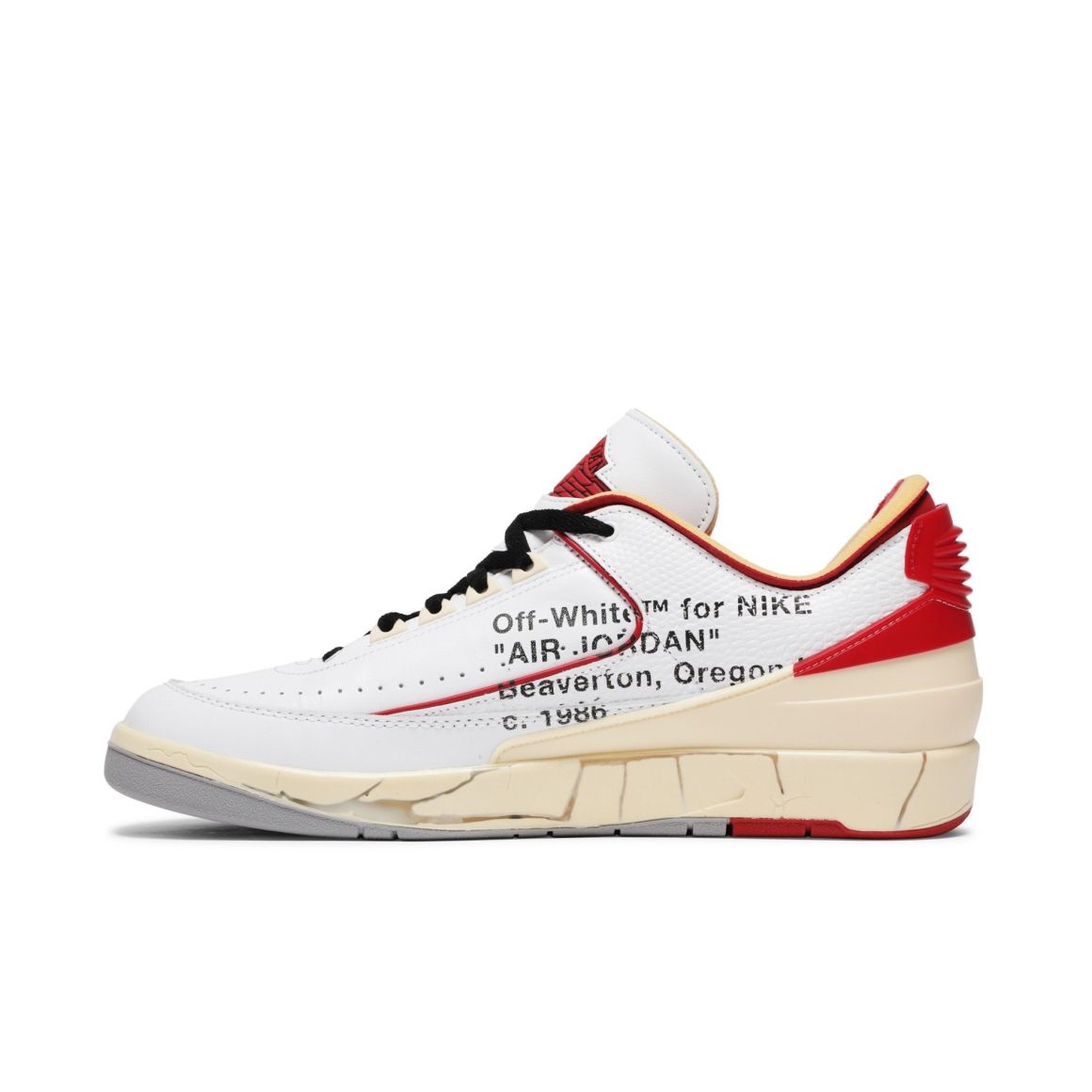Air Jordan 2 Retro Low SP Off-White White/Sail-Red Sneakers – DJ4375-106