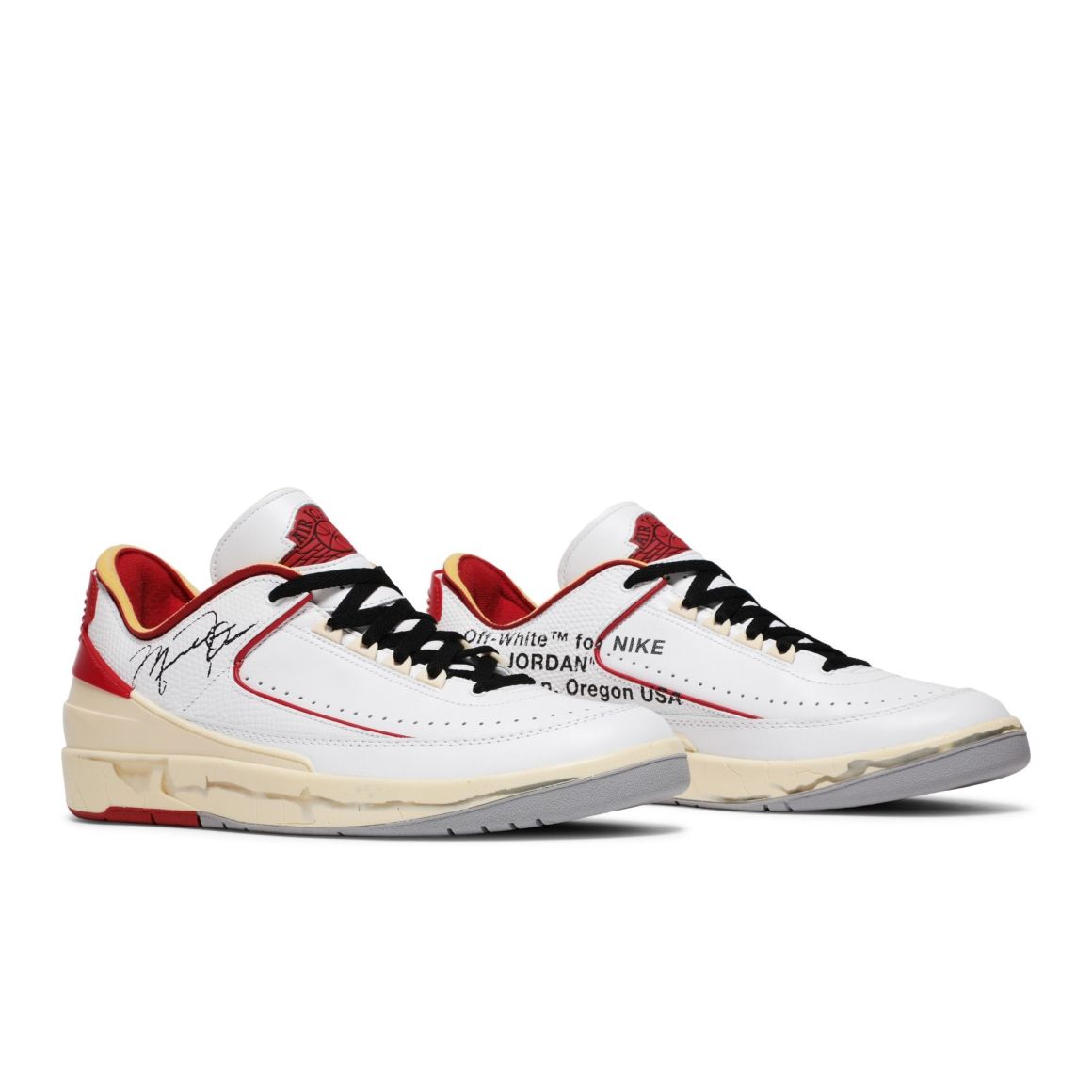 Air Jordan 2 Retro Low SP Off-White White/Sail-Red Sneakers – DJ4375-106