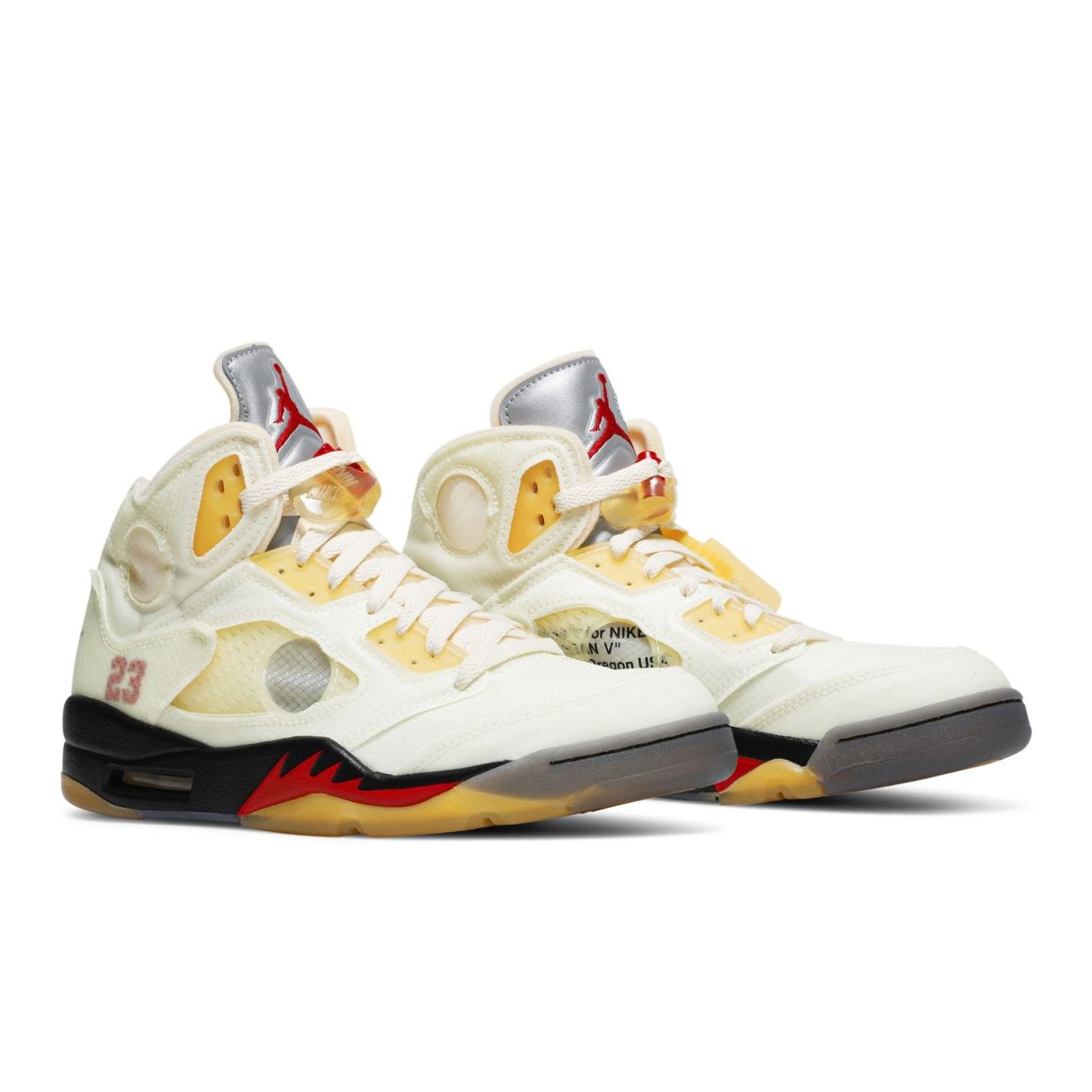 5 Retro Off-White Sail Sneakers – DH8565-100