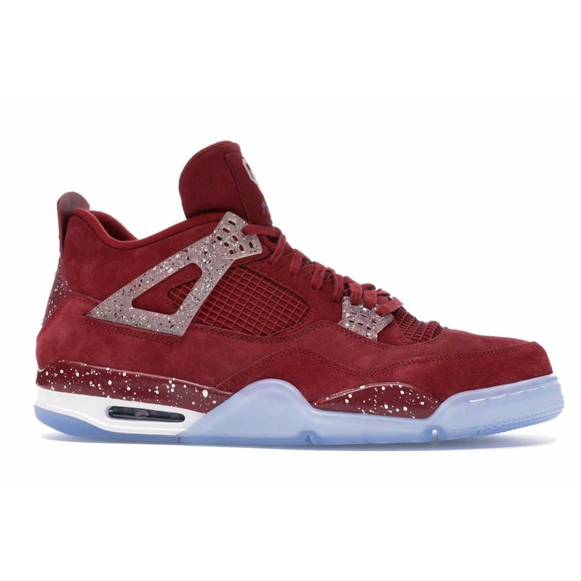 Jordan 4 Retro Oklahoma Sooners PE Red Crush White Sneakers