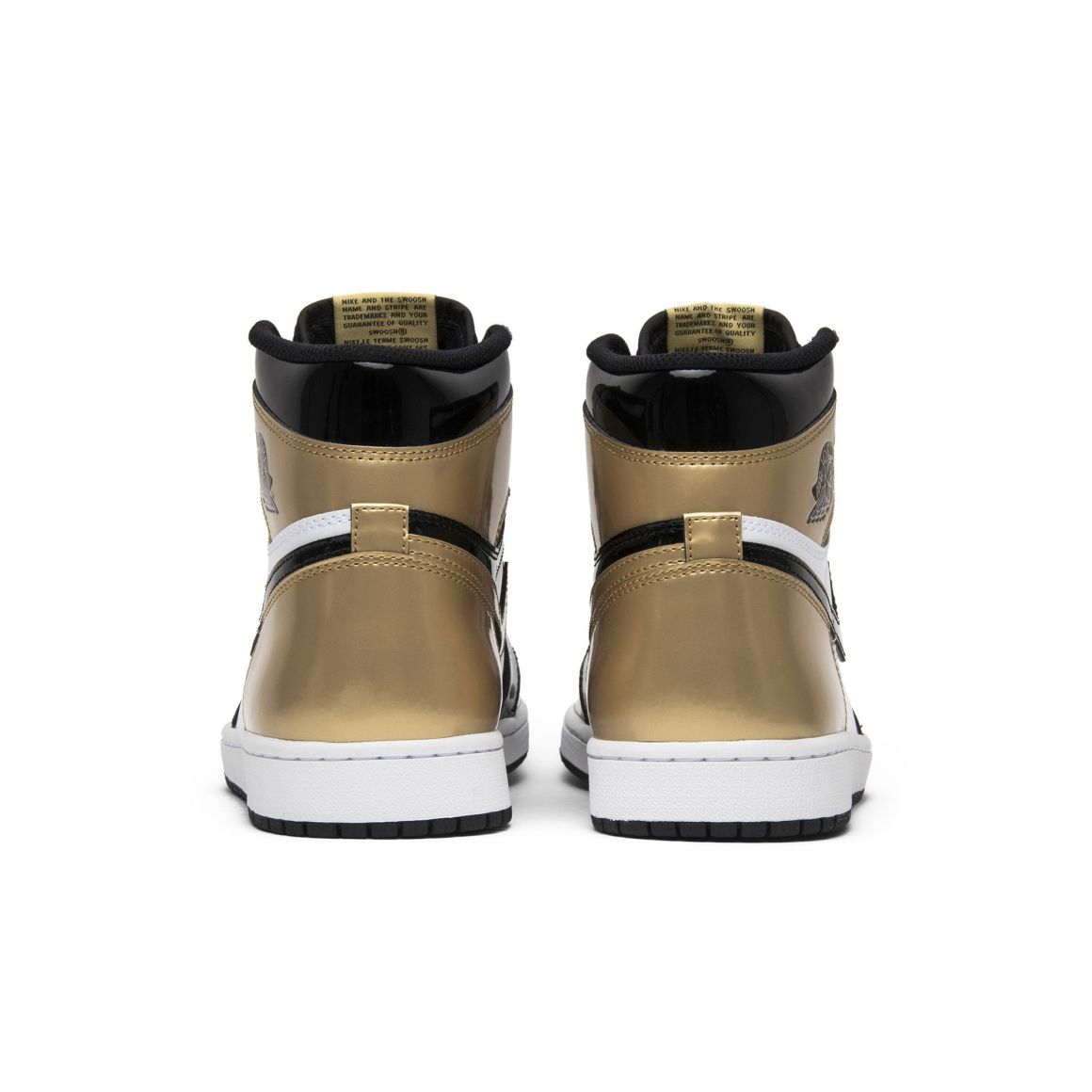 Air Jordan 1 Retro High NRG Patent Gold Toe Sneakers – 861428-007