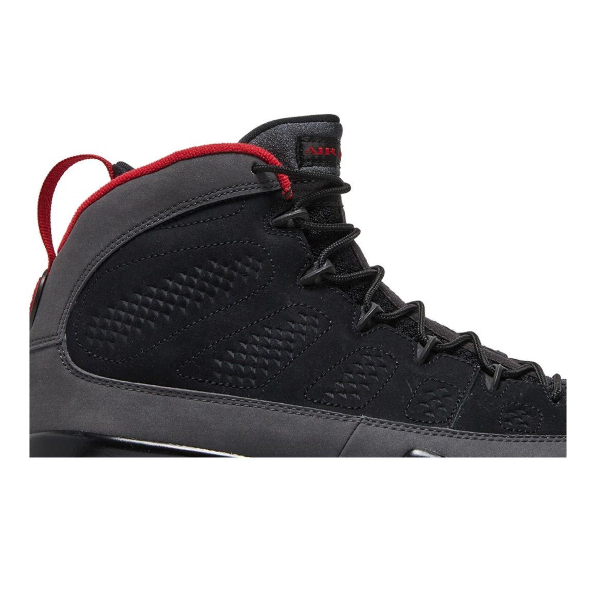 Air Jordan 9 Retro Sneakers – Black/Dark Charcoal-True Red – 302370-005