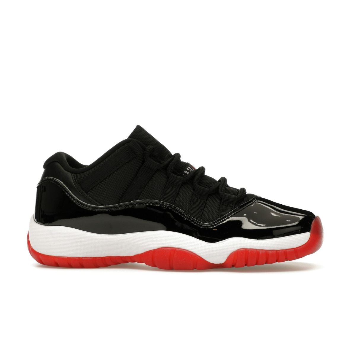 Jordan 11 Retro Low Bred GS (2025) Black Red White
