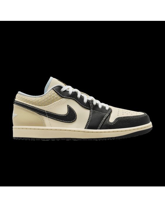 Jordan 1 Low SE Coconut Milk Black Muslin Sneakers – HQ3437-101