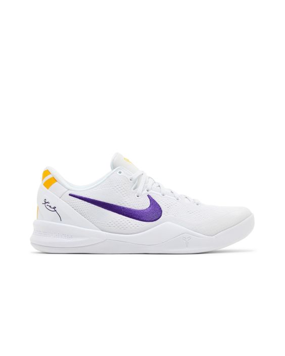 Kobe 8 Protro Lakers Home Sneakers – HF9550-100 – White/Purple/Gold