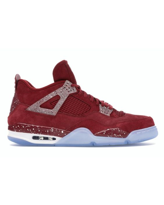 Jordan 4 Retro Oklahoma Sooners PE Red Crush White Sneakers