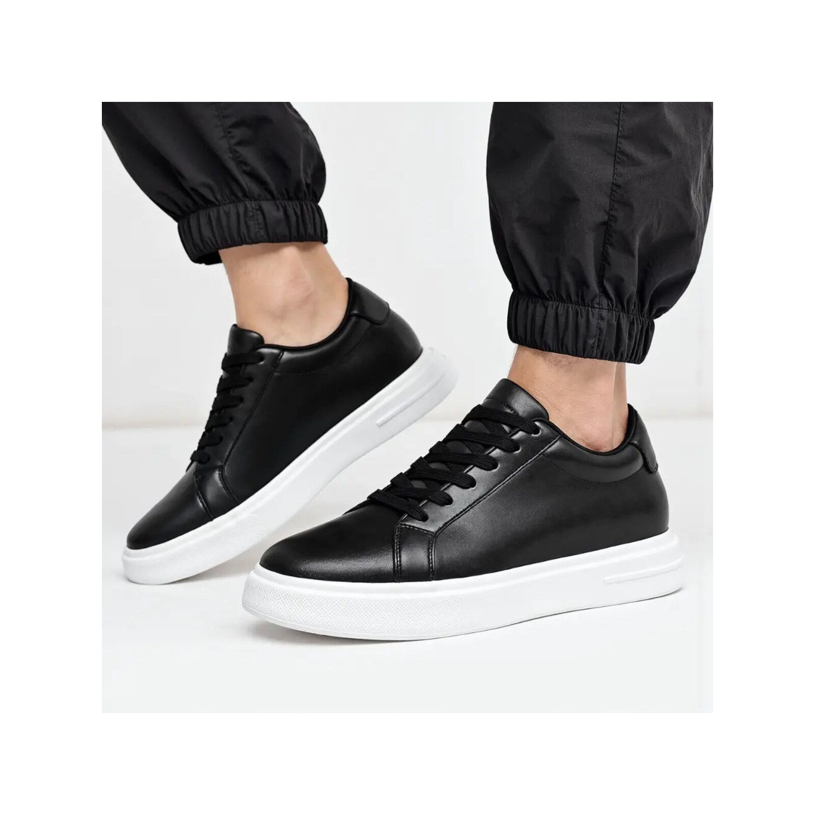 Aurex - 8cm (3") – Men's Elevator Shoes (Height Increasing, Hidden Lift) – Black