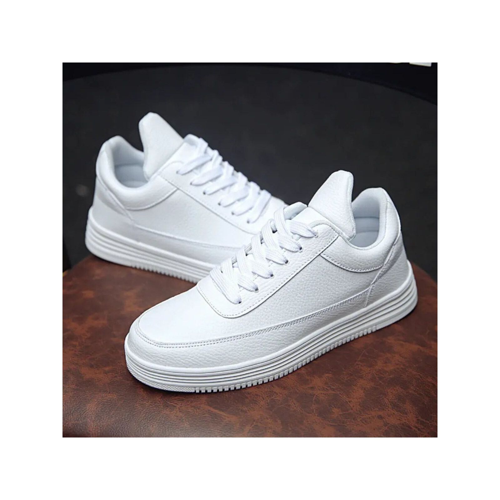 Vortex - 8cm (3") – Men's Elevator Shoes (Height Increasing, Hidden Lift) – White