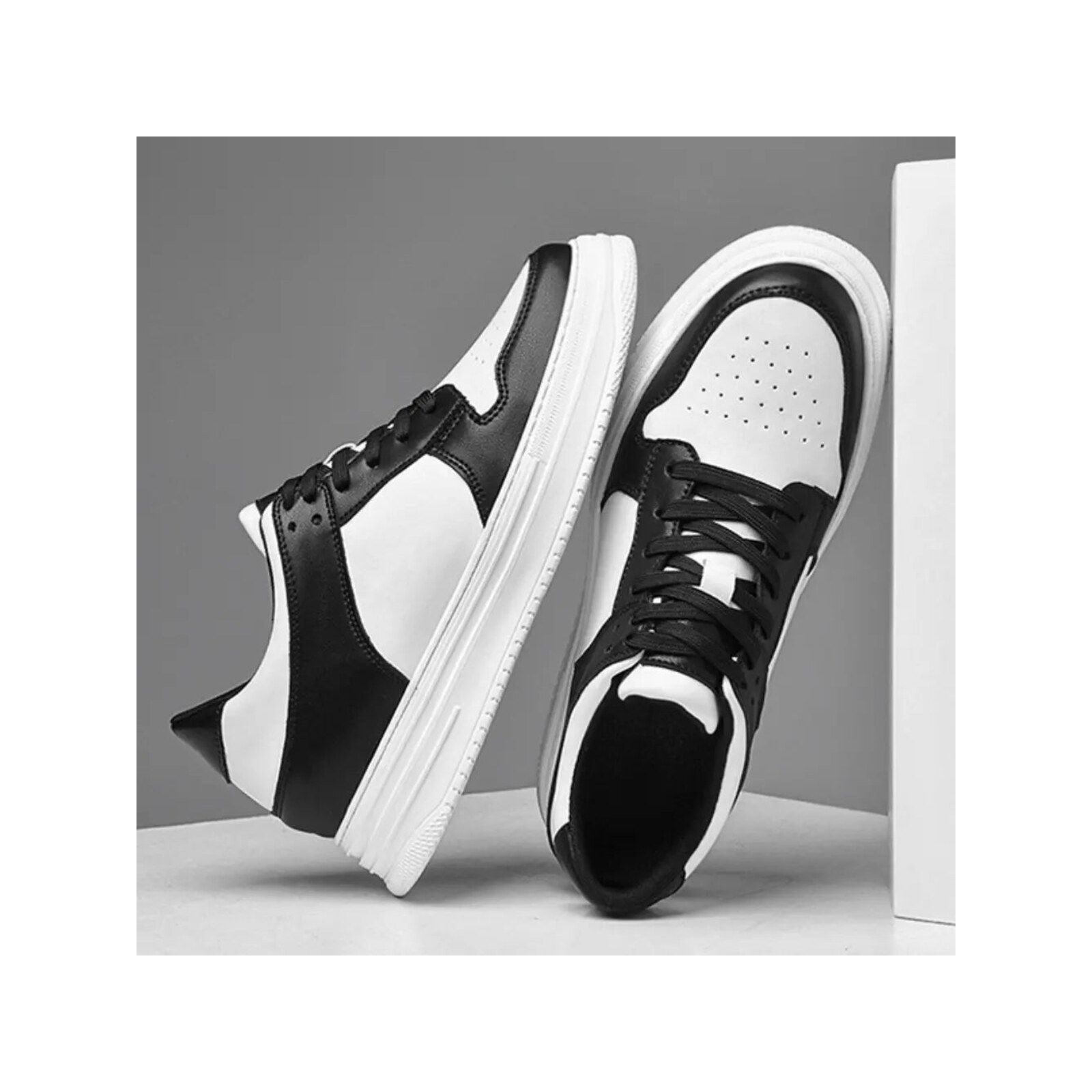 Daxon - 8cm (3") – Men's Elevator Shoes (Height Increasing, Hidden Lift) – White