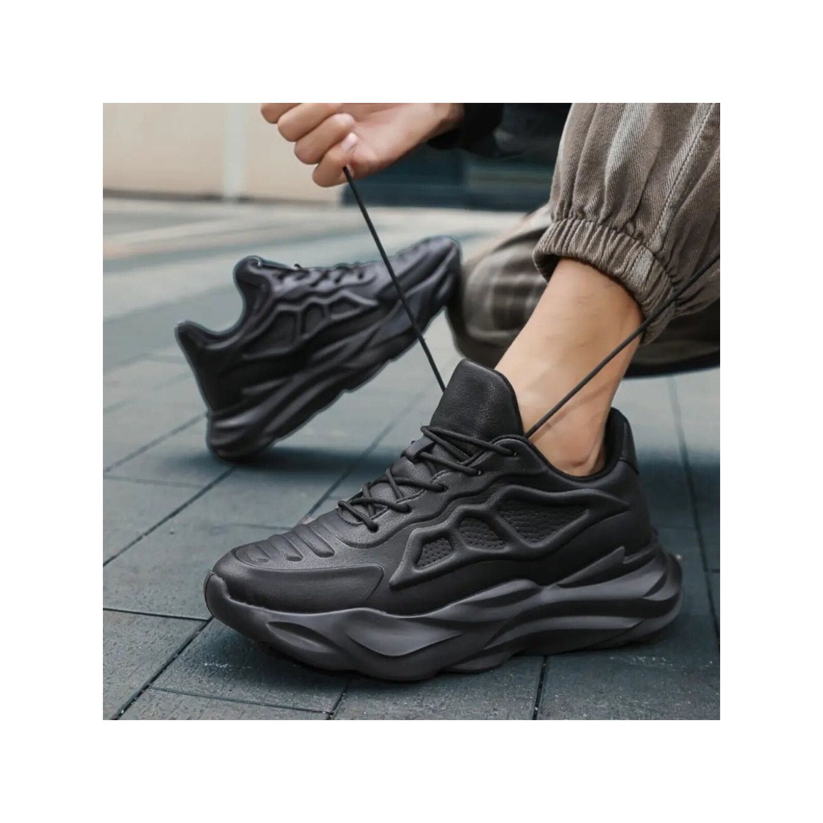 Nyto - 8cm (3") – Men's Elevator Shoes (Height Increasing, Hidden Lift) – Black
