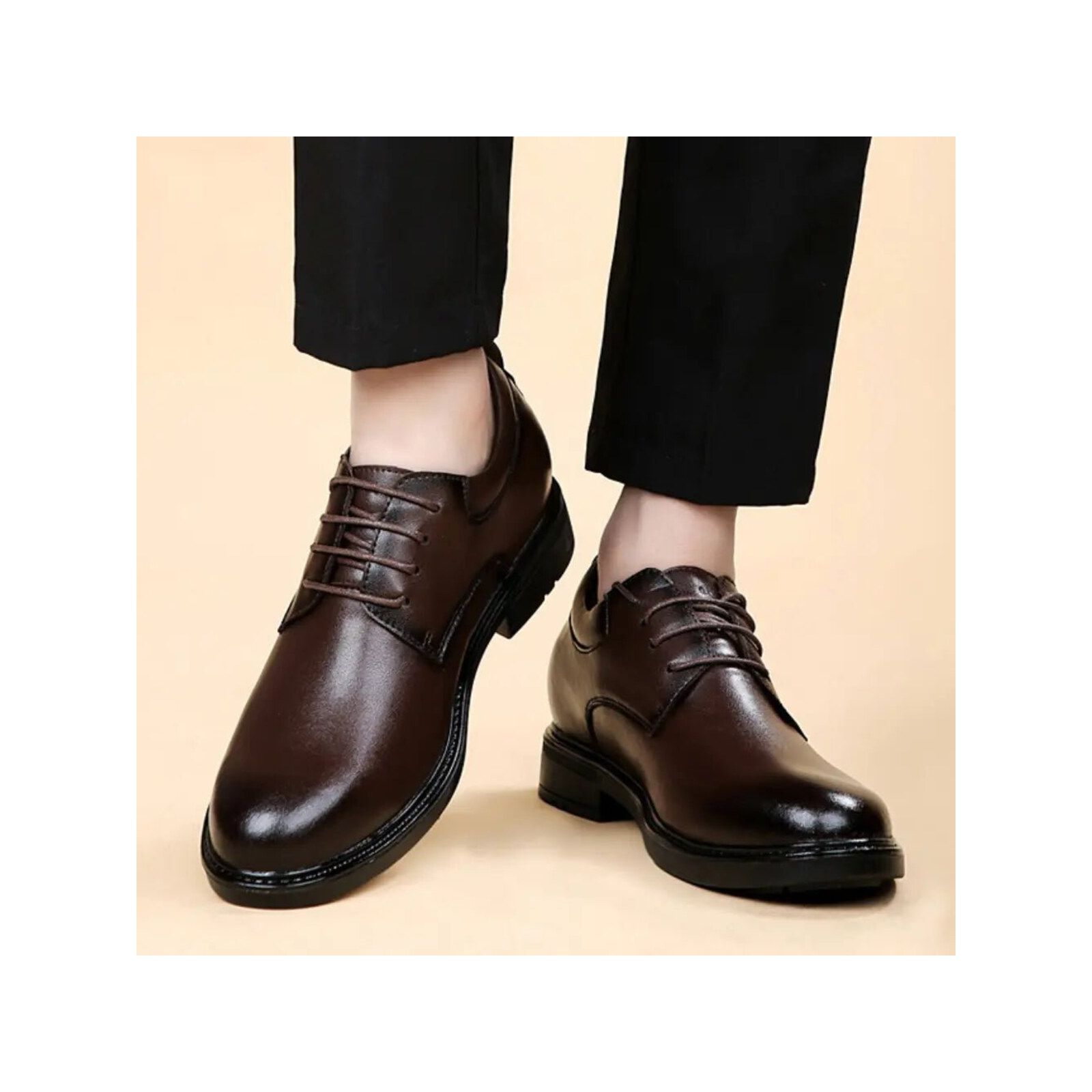 Sable - 7cm (2.7") – Men's Elevator Shoes (Height Increasing, Hidden Lift) – Brown