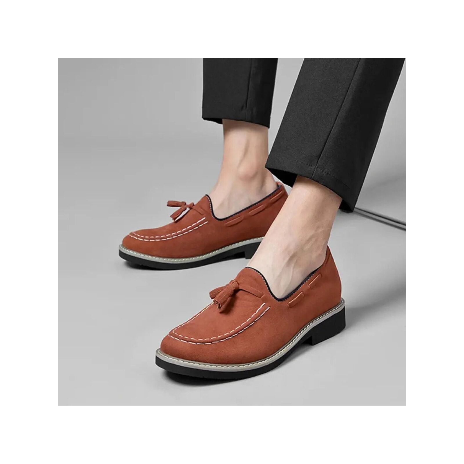 Tavino - 7cm (2.7") – Men's Elevator Shoes (Height Increasing, Hidden Lift) – Brown