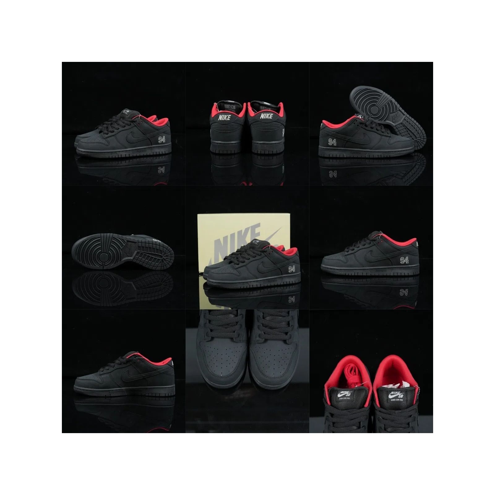 Supreme x Dunk Low SB 'Black' HQ8487-001