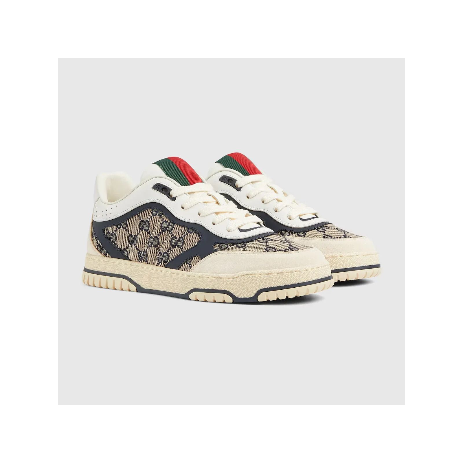 Men's Re-Web sneaker - Beige / Blue