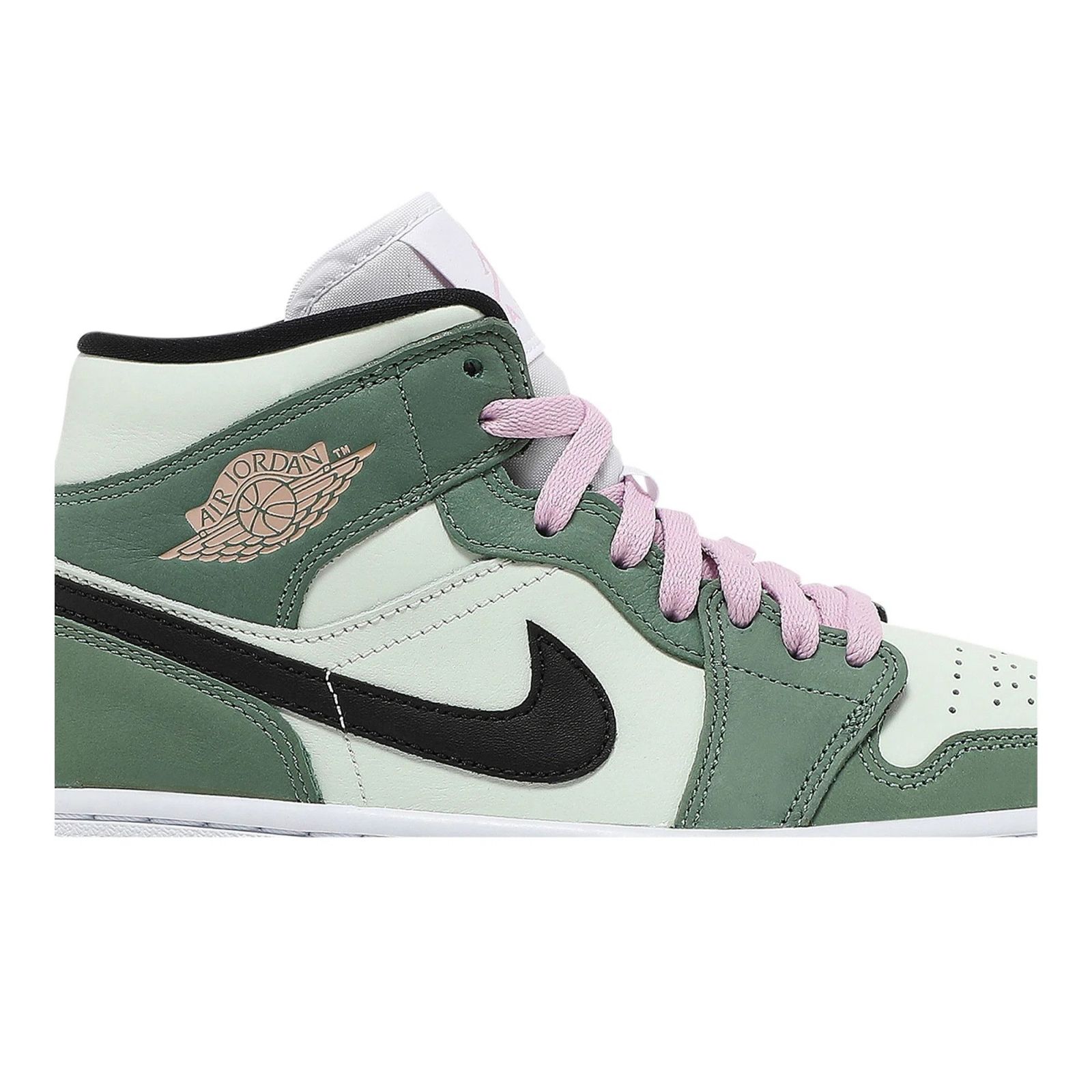 Jordan 1 Mid Dutch Green – Women’s Edition | Stylish Mid Top Sneakers - Dutch Green / White / Black