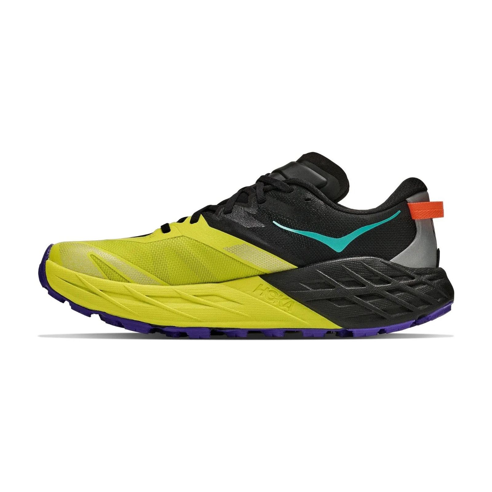 Speedgoat 7 Trail Running Shoes - Black / Citrus