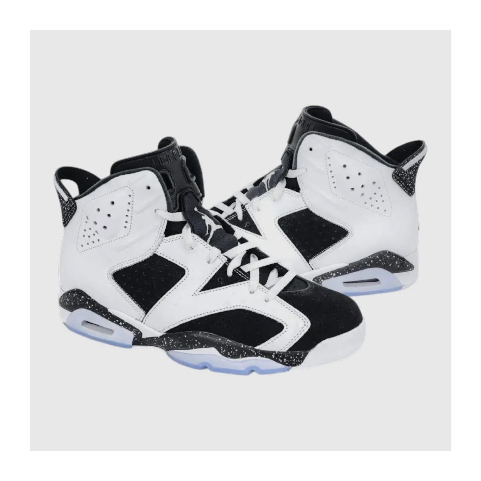 Air Jordan 6 Oreo Mid Top Basketball Sneakers - White/Black