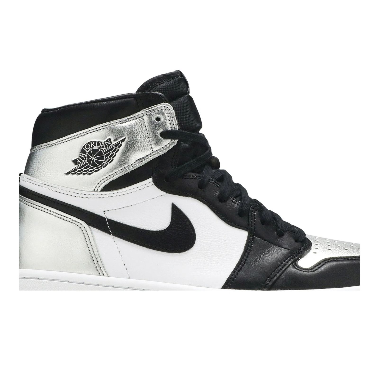 Air Jordan 1 Retro High OG 'Silver Toe' - Women's Shoes - Gray