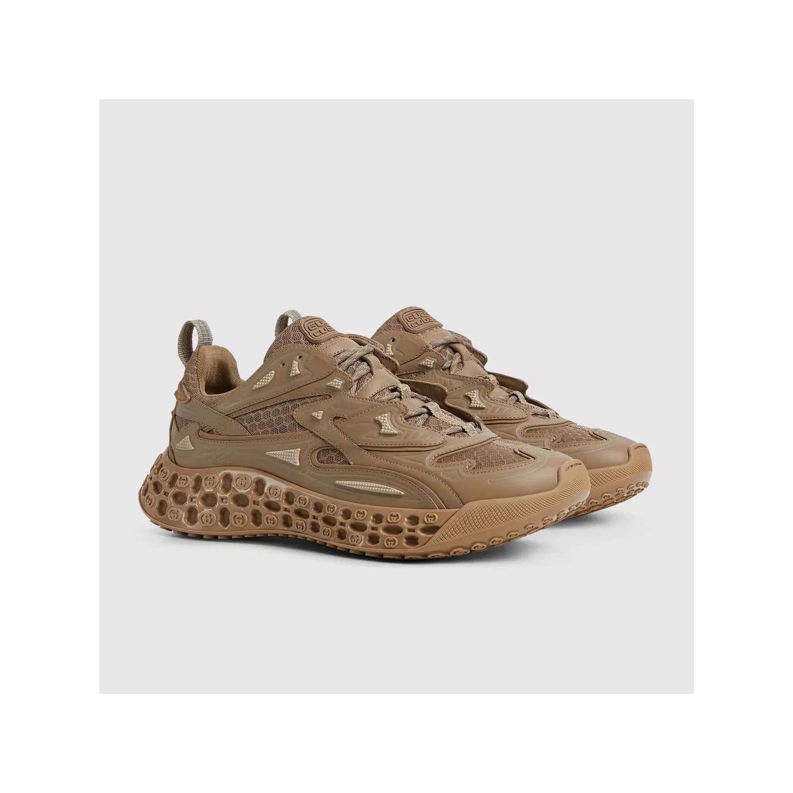 Men's cub3d sneaker - brown Demetra and mesh