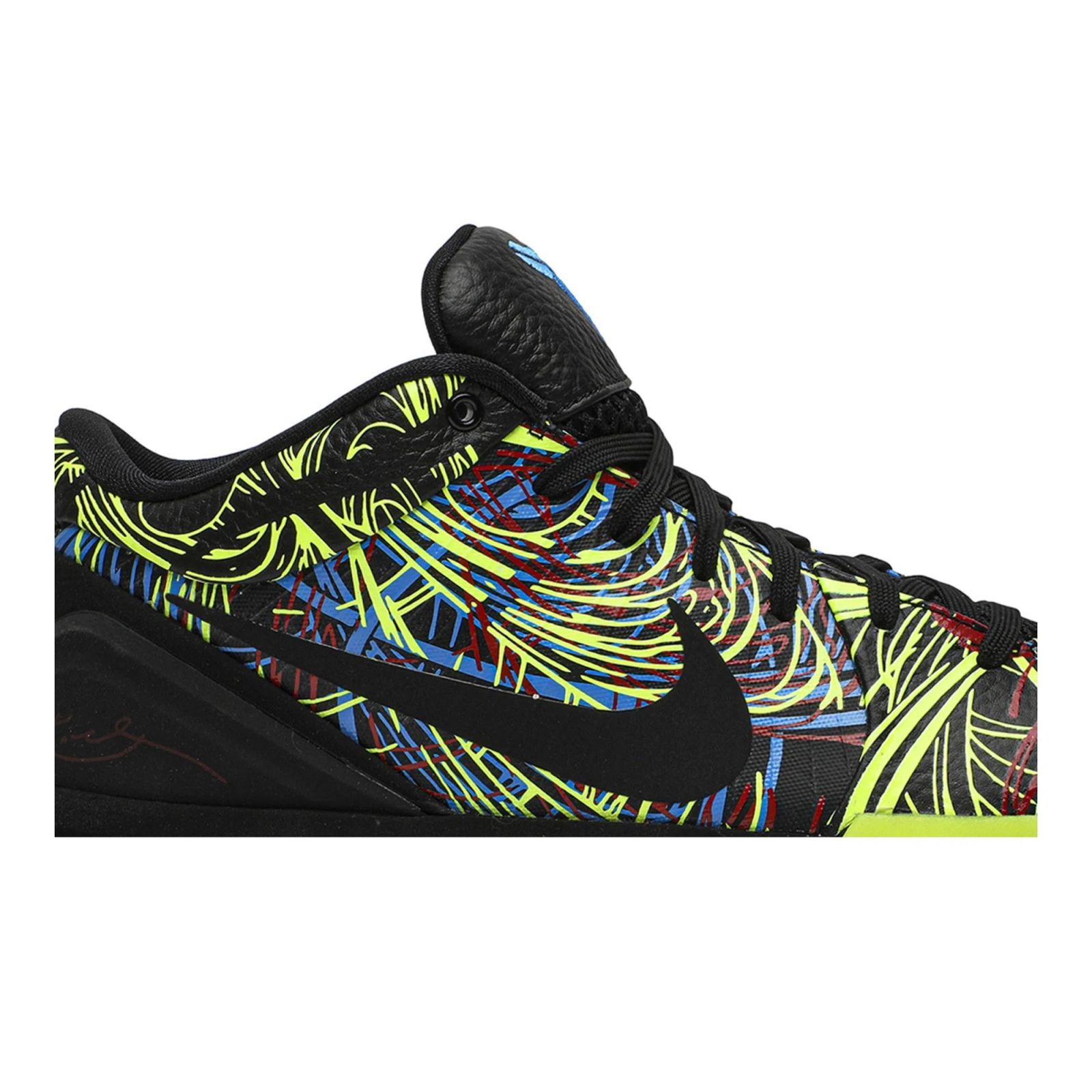 Kobe 4 Protro Wizenard - Limited Edition Basketball Sneakers - Black / White / Green Glow