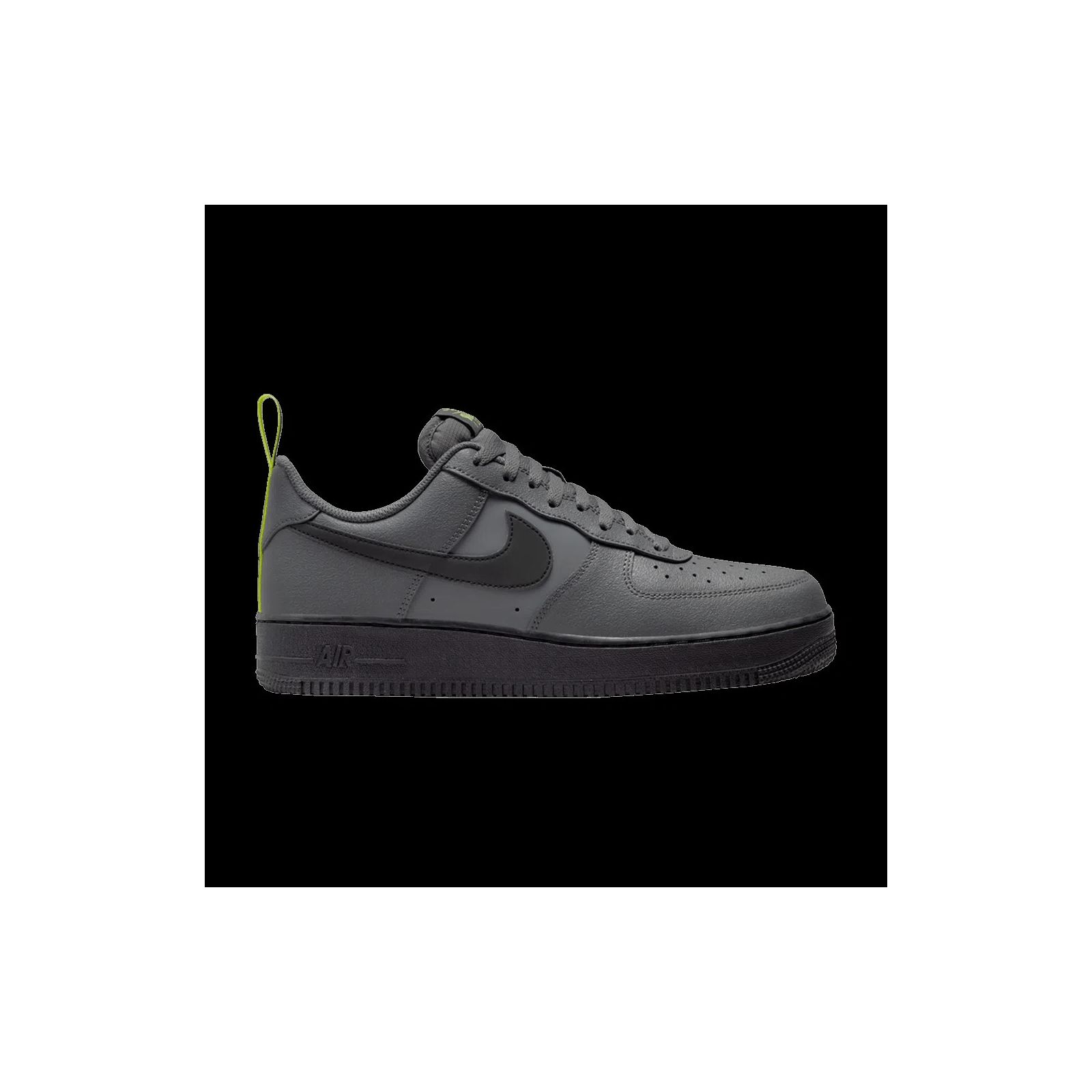 Air Force 1 Low ’07 Iron Grey Volt Black - Modern Low Top Sneakers - Grey Camo / Dark Grey / White